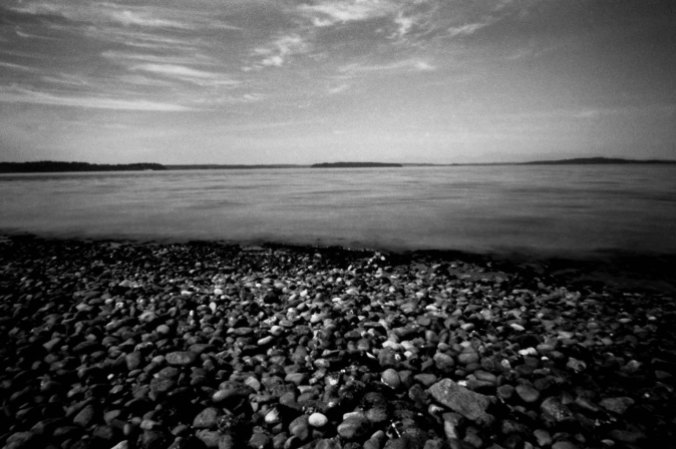 View of the Puget Sound from Lincoln Park, Seattle WA. Expired Ilford ISO125 film. Exposure roughly 10 seconds.